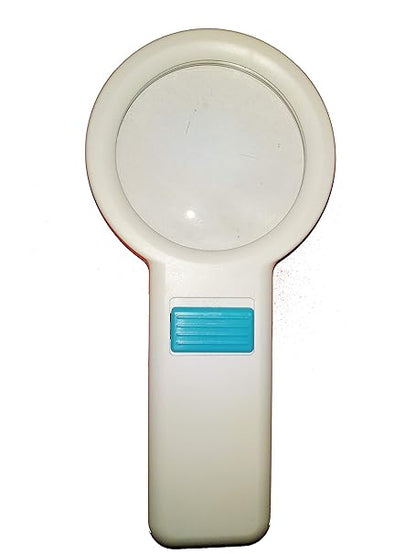 88 mm Hand Held Magnifier with 5X Magnification and 10 LED Light