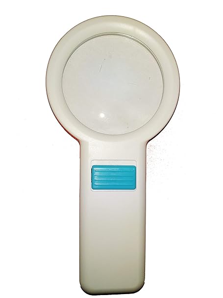 88 mm Hand Held Magnifier with 5X Magnification and 10 LED Light