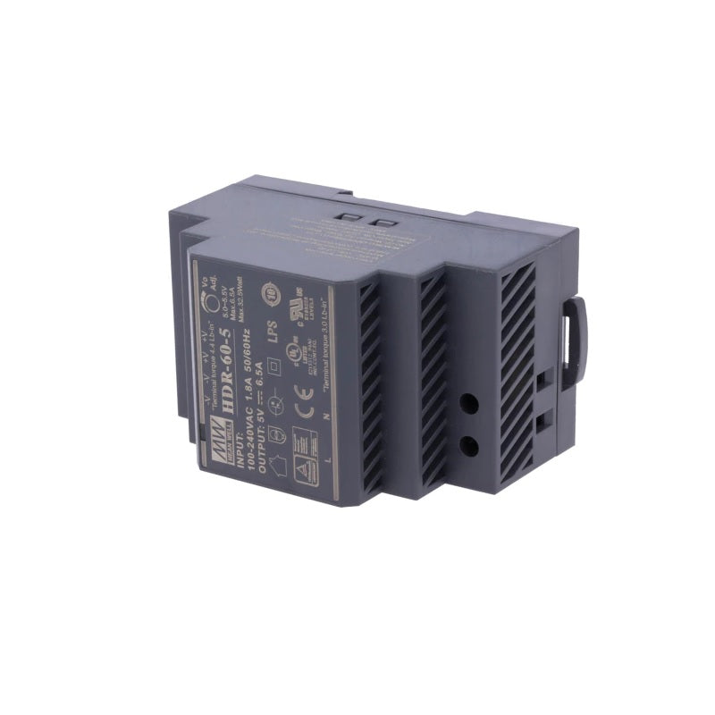 HDR-60-5 Mean well SMPS - 5V 6.5A 32.5W Din Rail Metal Power Supply