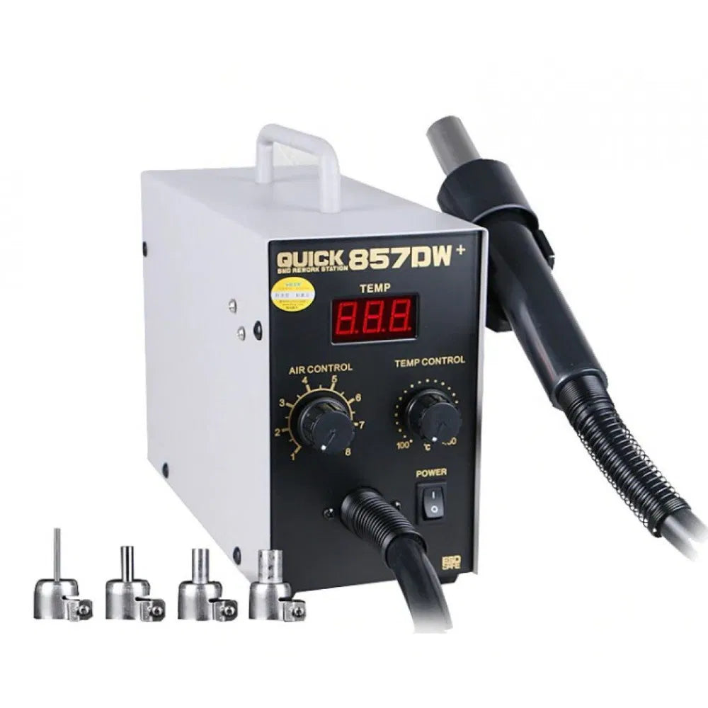 QUICK 857DW+ Lead Free Adjustable Hot Air SMD Rework Station