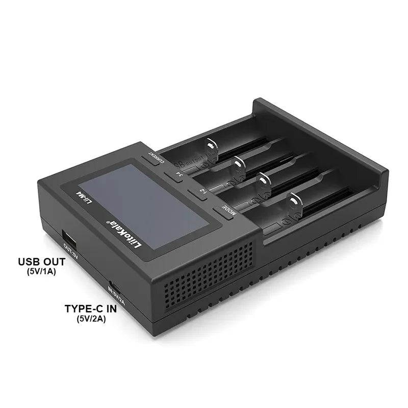 Basic components|component|electronic component|electronic|Liitokala Lii-M4|Smart Universal LCD Fast Battery Charger|Testing Meter|Battery Charger|Liitokala Lii-M4 Smart Universal LCD Fast Battery Charger with Charging|Liitokala Battery Charger|Arrow|ArrowTech|Arrowtechcart|Arrowtechcart.com