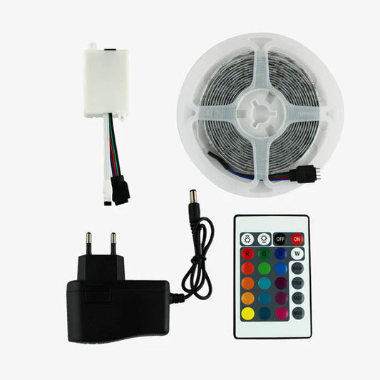 12VDC 2835 Red, Green & Blue LED Strip Light Kit with Remote & Adapter
Arrowtechcart