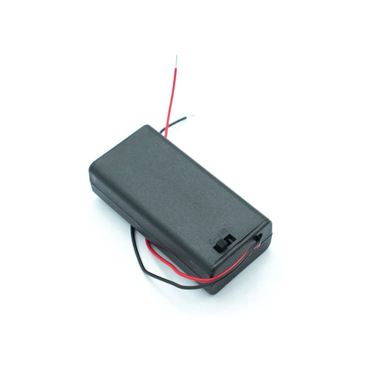 Battery Holder for 2 x 1.5V AA Cell with Cover and On-Off Switch | ARROWTECH } ARROW | ELECTRONIC 