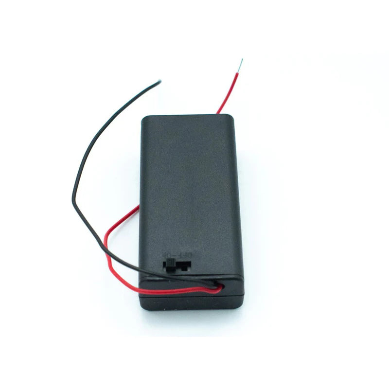 Battery Holder for 2 x 1.5V AA Cell with Cover and On-Off Switch | ARROWTECH } ARROW | ELECTRONIC