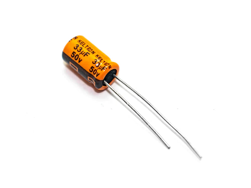 33µF 50V Electrolytic Capacitor (Keltron) (Pack of 100)