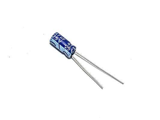 47µF 25V Electrolytic Capacitor