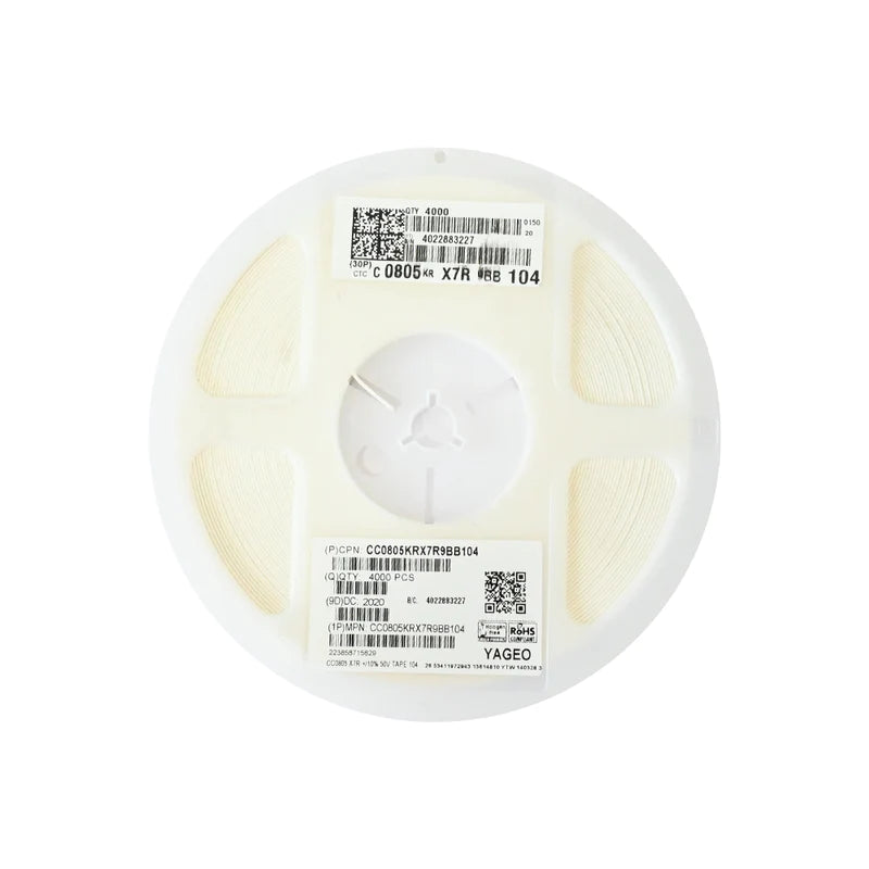 YAGEO 100nf 0.1uf 50V 0805 SMD Capacitor