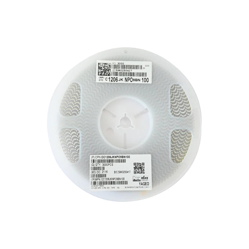 YAGEO 10pf 0.01nf 50V 1206 SMD Capacitor