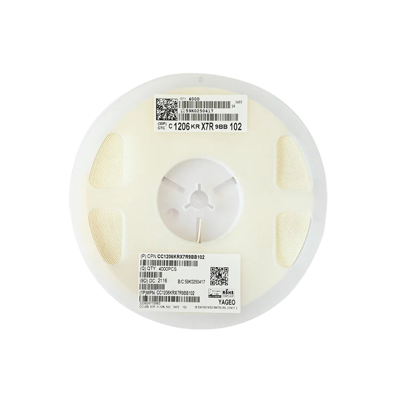 YAGEO 102 1nf 50V 1206 SMD Capacitor