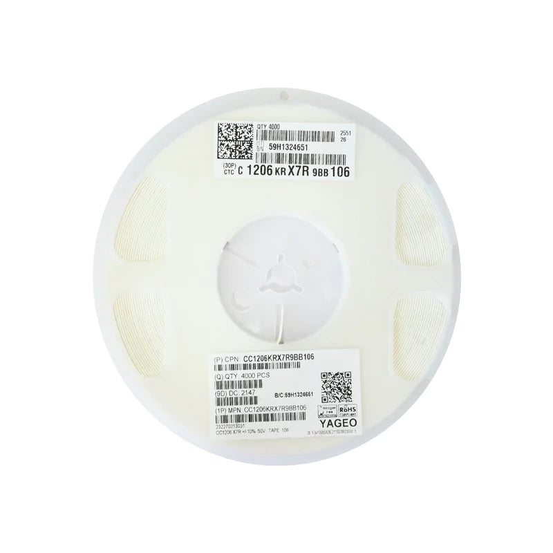 YAGEO 10uf 50V 1206 SMD Capacitor