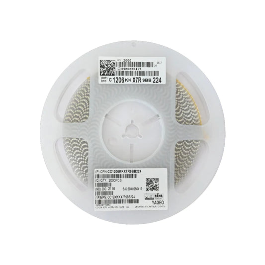 YAGEO 220nf 0.22uf 50V 1206 SMD Capacitor