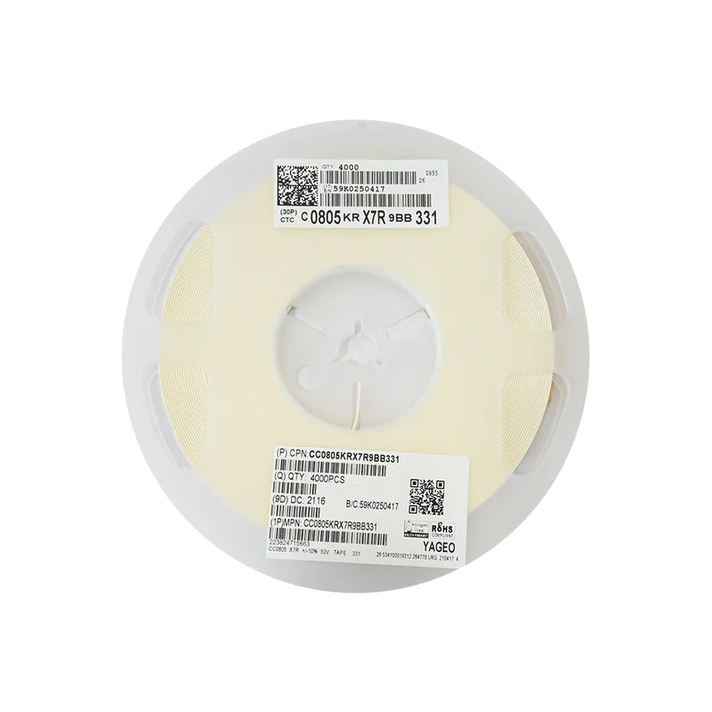 YAGEO 330pf 0.33nf 50V 0805 SMD Capacitor