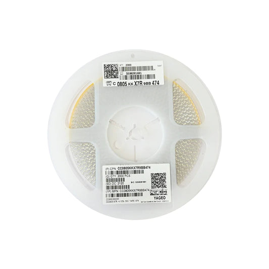 YAGEO 470nf 0.47uf 50V 0805 SMD Capacitor