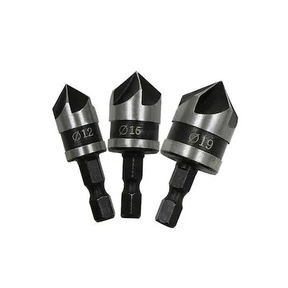 Electronic|Electronic component|Hex Countersink Boring Set|Boring Set|Metal Drill Bit|Drill Bit|1/4 Quick Change Hex Shank|Suitable for all Woods and Soft Metals|Drill|Arrow |Arrowtech |Arrowtechcart |Arrowtechcart.com