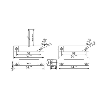 Door Lock Magnet Proximity Sensor Big (Reed Switch)