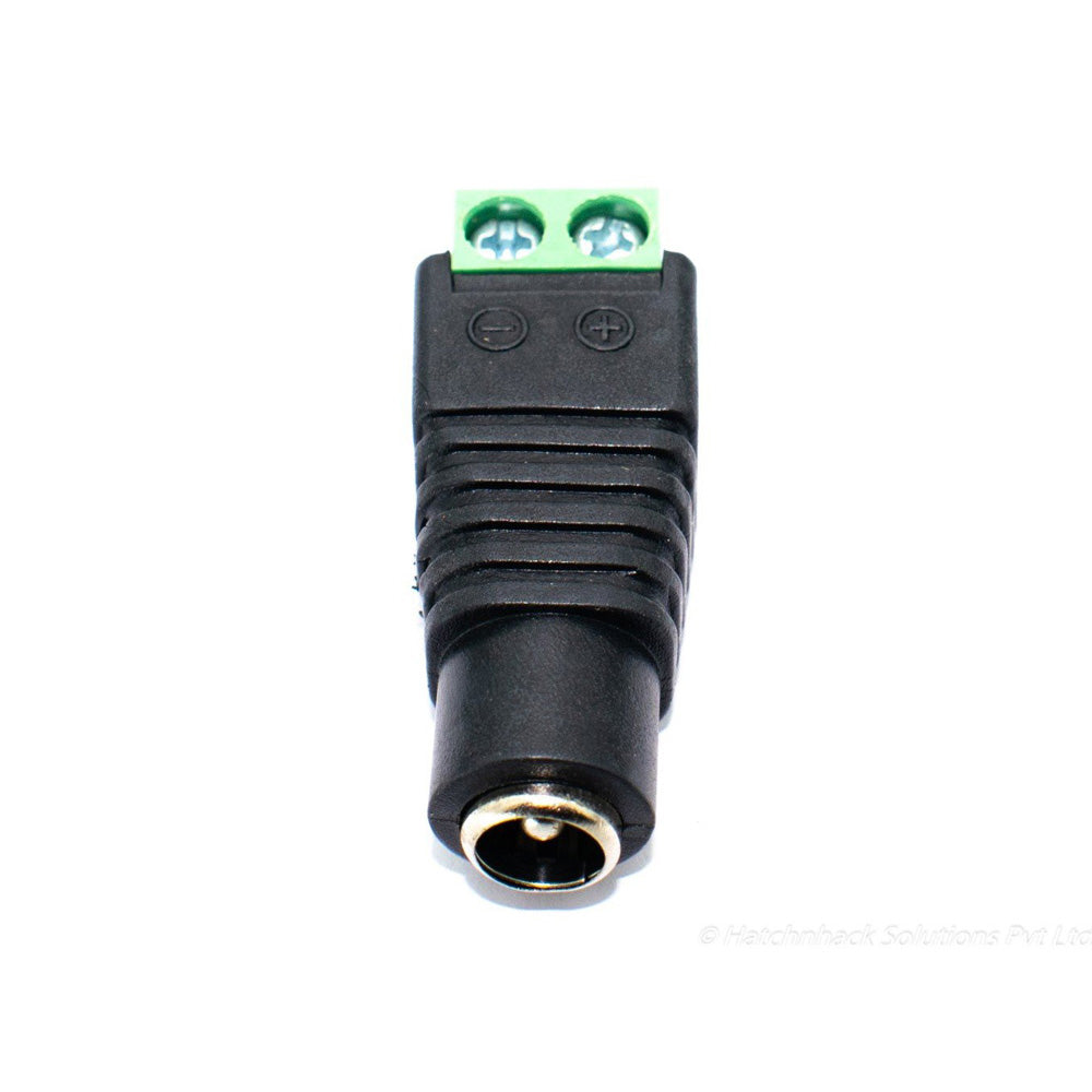 3 Prises Jack Femelles Filetées 2.1x5.5 Mm Pour Alimentation DC - Métal Argenté, Trou De Montage 11 Mm - 7