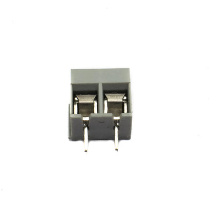 2 Pin Screw Type PCB Terminal Block - 5mm Pitch YX126 (Grey)