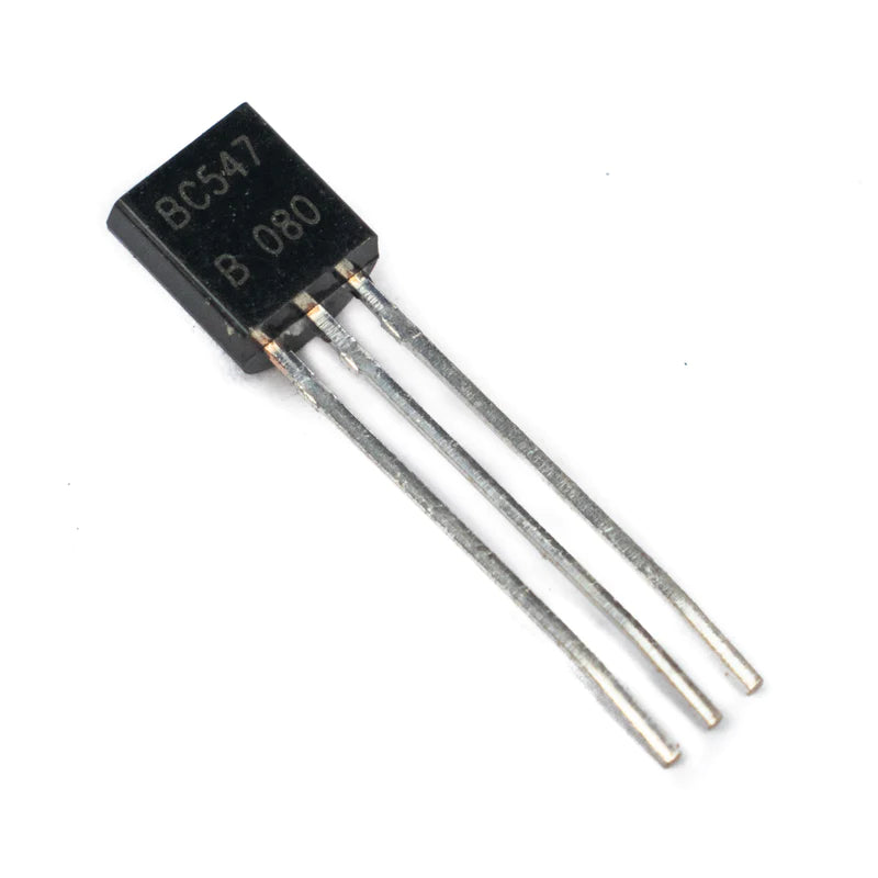 BC547 NPN General Purpose Transistor (BJT) 45V 100mA TO92