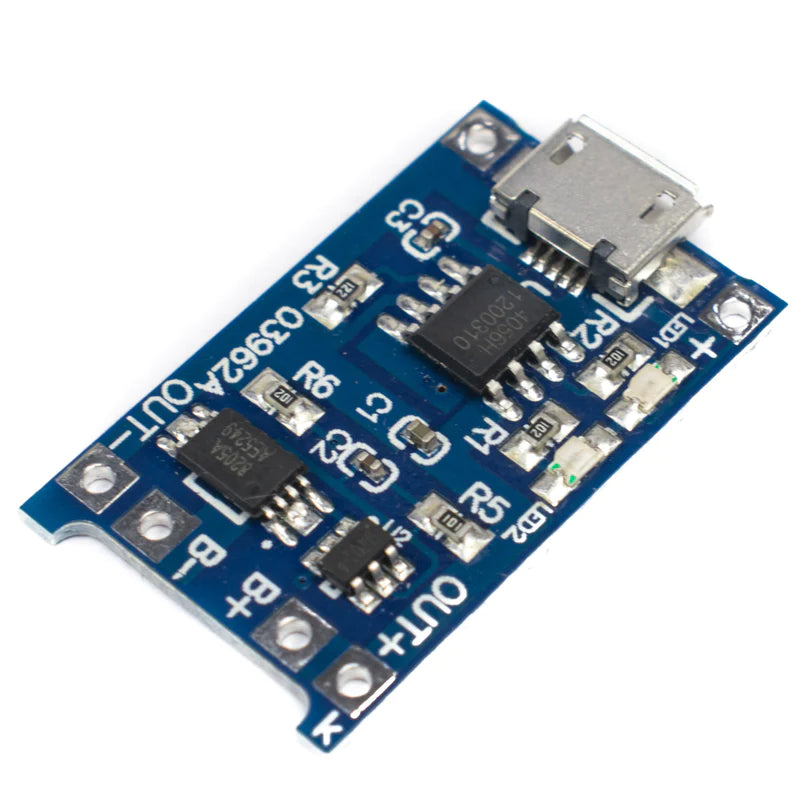 TP4056 1A Li-Ion Battery Charging Board Micro USB with Current Protection