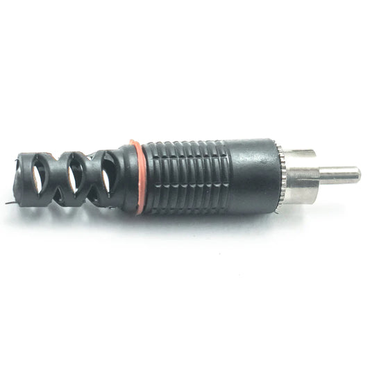 RCA Plug Solder Connector Male (Black)