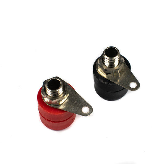 Banana Socket Connector Pair (RED + BLACK) 3mm (Pack of 5)