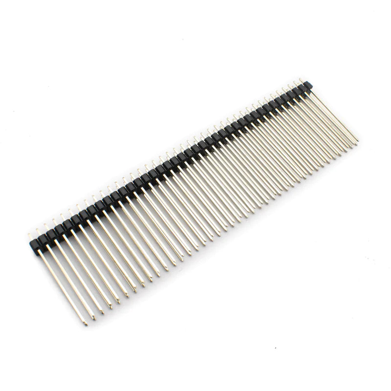 2.54mm 2x40 Pin 30mm Long Male Straight Double Row Brass Header Strip ...