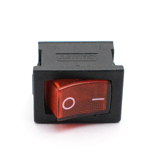 KCD3 16A 250V SPST Rocker Switch with Indicator (Red) with Copper Contacts