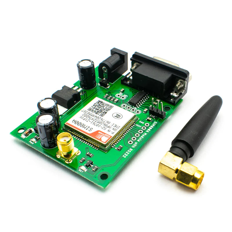 SIM800A GSM GPRS Module with RS232 Interface and SMA Antenna