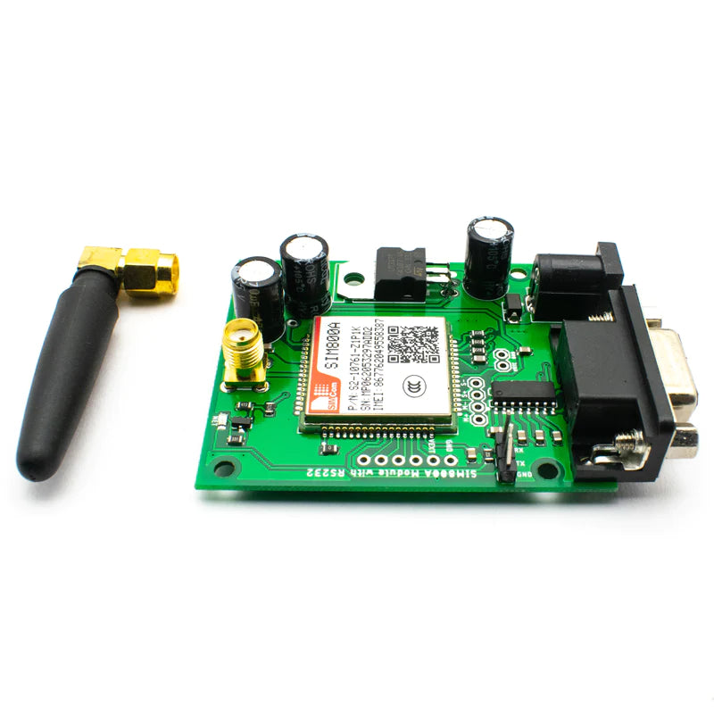 SIM800A GSM GPRS Module with RS232 Interface and SMA Antenna