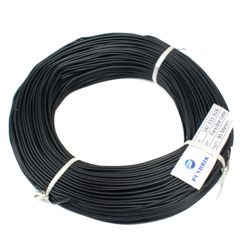 23 AWG Multi Strand Wire - 14/0.153mm (Black) 90 Meter