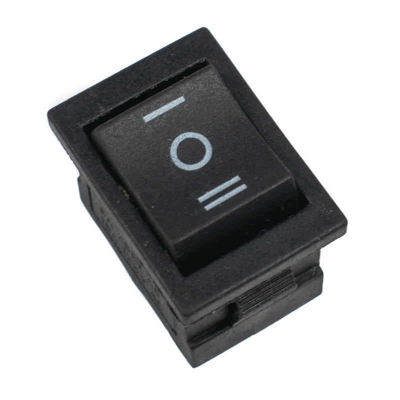 6A 250V DPDT Rocker Switch (Lock Action) (Pack of 20)