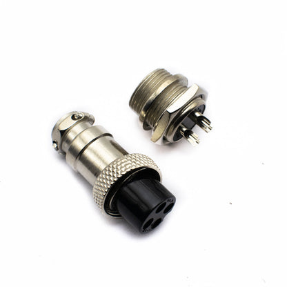 4 Pin GX-16 Aviation Connector Plug Male to Female Pair