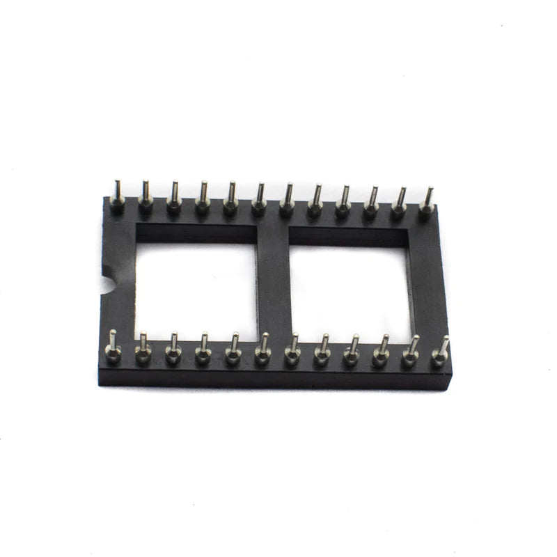 Ic Pin Base 24 Pin Machined IC Base Wide 2.54mm Pitch – ArrowTechCart