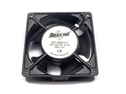 Rexnord 120x120mm AC 220V Cooling Fan (Metal Black)