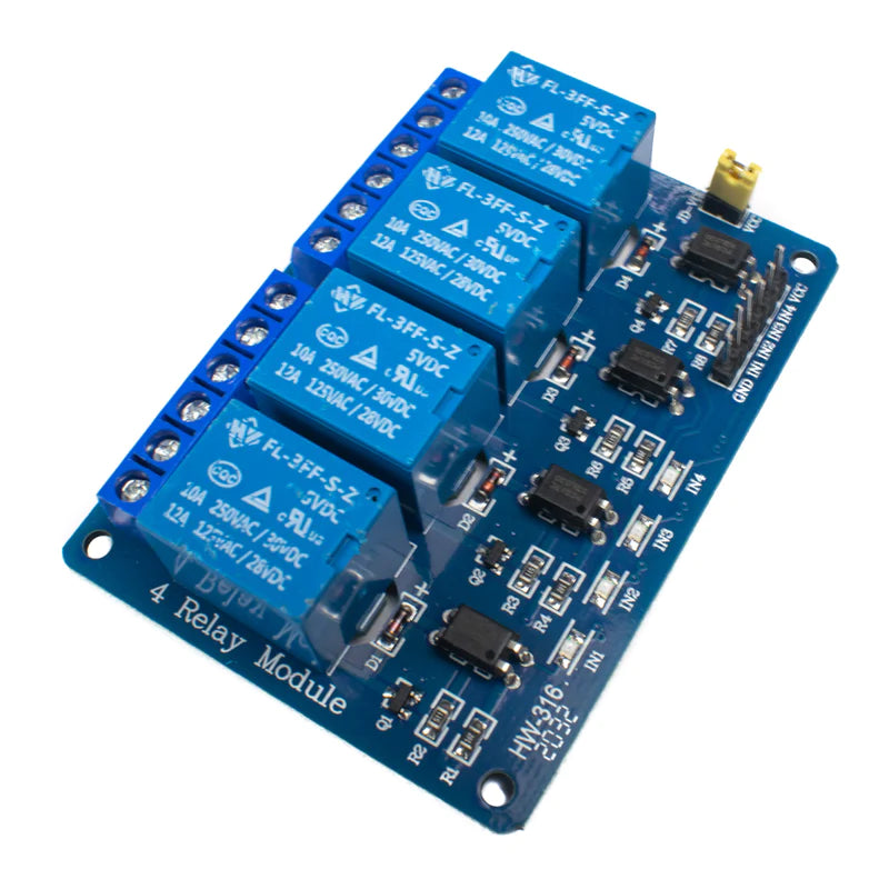 4 Channel 5V 10A Relay Module with optocoupler