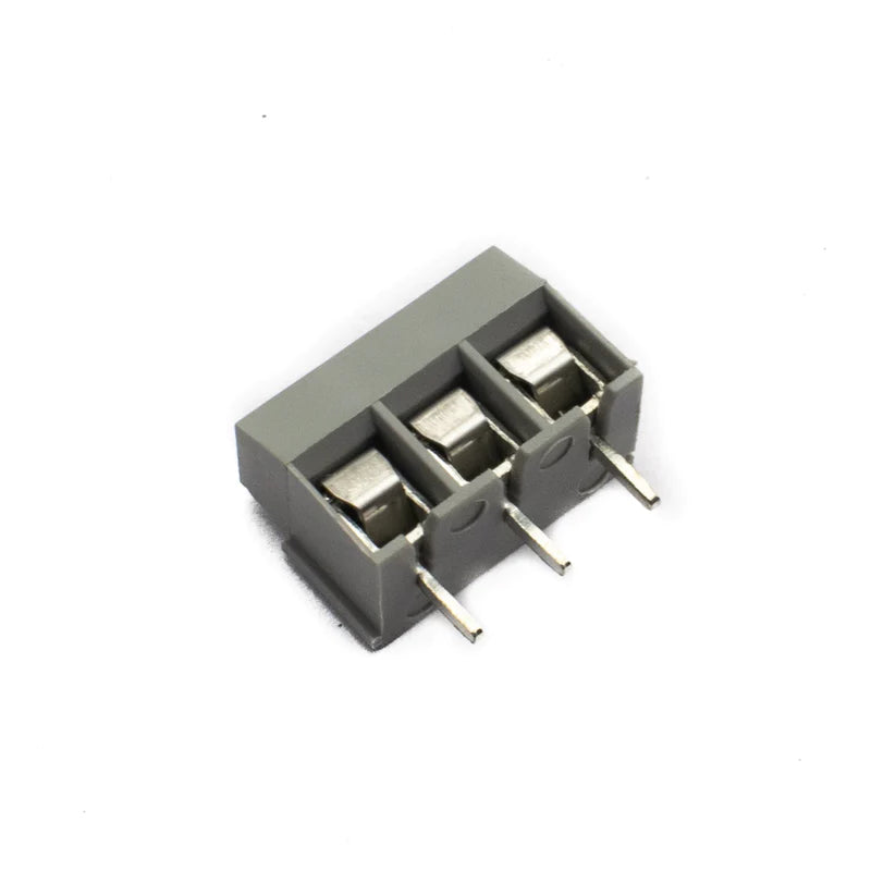 3 Pin PCB Terminal Block 5mm Pitch 10A Rating YX126 (Grey)