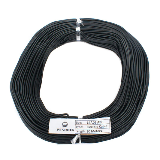 27 AWG Multi Strand Wire - 14/0.09 (Black) 90 Meter