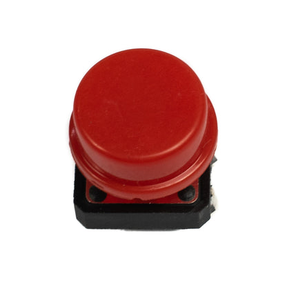 12mm Tactile Push Button 40xx with Red Cap (Pack of 20)