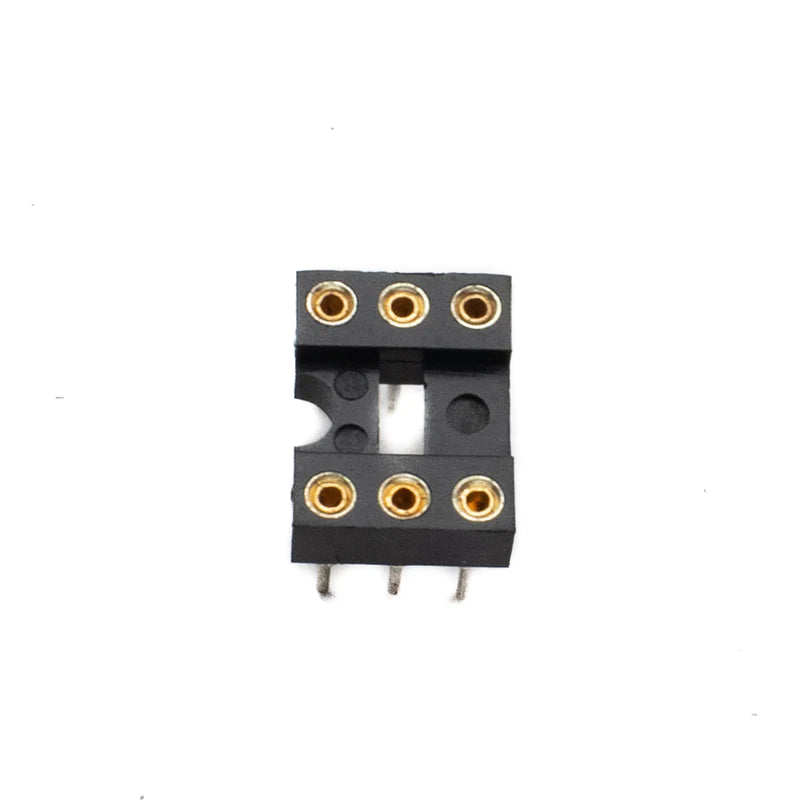 6 Pin Machined IC Base 2.54mm Pitch