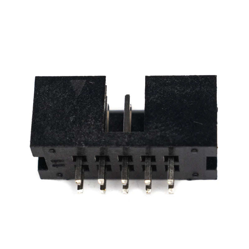 10 Pin FRC Shrouded Male Box Connector