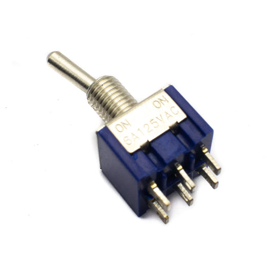 3A 250V AC DPDT Toggle Switch ON-ON 6 Pins