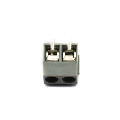 2 Pin Screw Type PCB Terminal Block - 5mm Pitch YX126 (Grey)