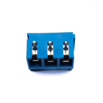 3 Pin Screw Type PCB Terminal Block - 5mm Pitch Blue