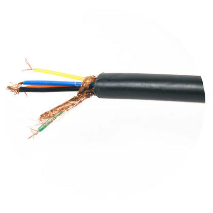 6 Core Copper Shielded Spiral Cable 7/0.193mm (2 meter) Black