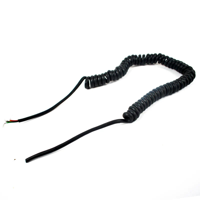 4 Core Spiral Cable 14/0.132mm (2meter) Black