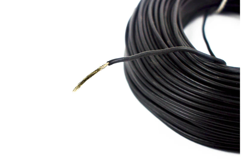 23 AWG Shielded Multi Strand Wire - 7/0.193mm (Black) 90 Meter