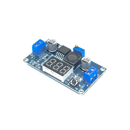 LM2596 2A DC-DC Buck Step-Down Converter Module DC 4.0V~40V to 1.3V-37V with Voltmeter Display