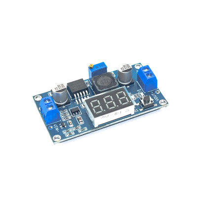 LM2596 2A DC-DC Buck Step-Down Converter Module DC 4.0V~40V to 1.3V-37V with Voltmeter Display