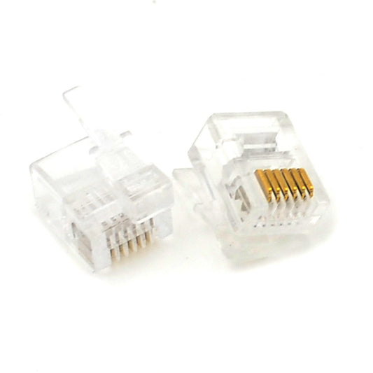 RJ12 Male Connector - 6P6C