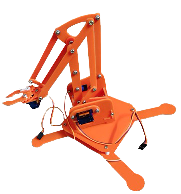 4 DOF Robotic ARM DIY Kit (Without Servos & Electronics)
